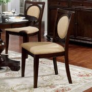 Round brown cherry dining table by Furniture of America additional picture 4