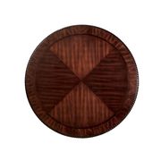 Brown cherry traditional round table by Furniture of America additional picture 3