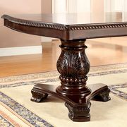 Brown cherry traditional double pedestal table additional photo 4 of 9