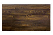 Light walnut/ beige industrial dining table additional photo 3 of 7
