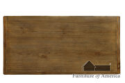 Rustic oak contemporary counter ht. table by Furniture of America additional picture 2