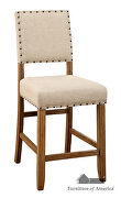 Rustic oak contemporary counter ht. chair by Furniture of America additional picture 2