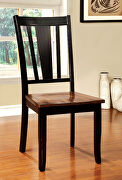 Black/ cherry transitional dining table w/ leaf additional photo 2 of 4