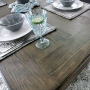 Rustic oak counter height dining table by Furniture of America additional picture 3