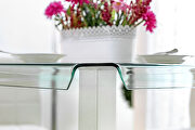 Silver/chrome contemporary counter ht. table by Furniture of America additional picture 4