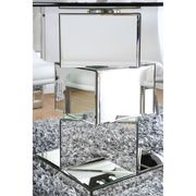 Mirrored base / glass top contemporary dining table by Furniture of America additional picture 2