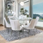Mirrored base / glass top contemporary dining table by Furniture of America additional picture 5