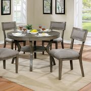 Solid wood / veneer gray contemporary dining table by Furniture of America additional picture 7