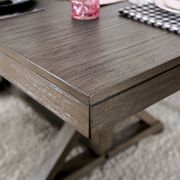 Solid wood / veneer gray contemporary dining table by Furniture of America additional picture 4