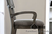 Gray upholstered seat dining chair additional photo 2 of 2