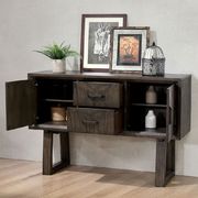 Dark walnut transitional dining table by Furniture of America additional picture 5