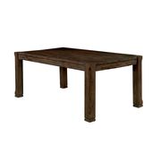 Rustic walnut finish dining table by Furniture of America additional picture 3