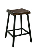 Weathered medium oak/black industrial counter ht. table by Furniture of America additional picture 8