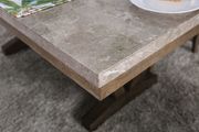 Gray natural marble top dining table by Furniture of America additional picture 8