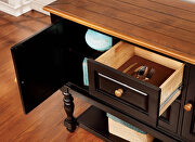 Black/ antique oak cottage style server additional photo 3 of 2