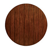 Dark oak transitional style round table additional photo 2 of 2