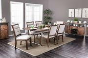 Rustic oak finish contemporary family size dining table by Furniture of America additional picture 3