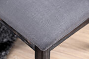 Gray finish linen-like fabric dining chair additional photo 2 of 1