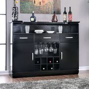 Black Contemporary Bar Table w/ LED Touch Light & Mirror by Furniture of America additional picture 5