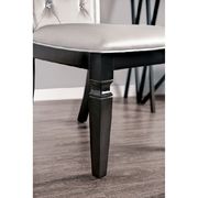 Black/silver contemporary dining table additional photo 3 of 10