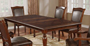 Brown cherry traditional dining table by Furniture of America additional picture 13