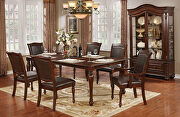 Brown cherry traditional dining table by Furniture of America additional picture 14