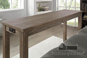 Wire-brushed gray finish 4 pc. counter ht. dining set by Furniture of America additional picture 6