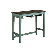 Antique teal/ gray sturdy wood construction bar table set by Furniture of America additional picture 6