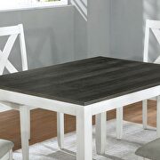 Natural wood grain texture 7 pc. dining table set additional photo 2 of 4
