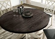 Antique white/dark walnut round dining table by Furniture of America additional picture 2