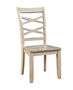 White transitional side chair by Furniture of America additional picture 2