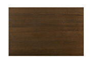 Dark bronze/natural industrial counter ht. table by Furniture of America additional picture 4