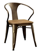 Metal legs & frame industrial dining chair additional photo 3 of 2