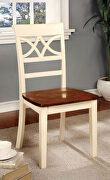 Vintage white/ cherry cottage dining table by Furniture of America additional picture 2