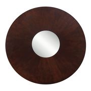 Espresso contemporary round table w/ lazy susan mirror additional photo 3 of 4