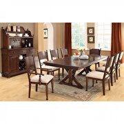 Brown cherry finish cottage dining chair additional photo 2 of 1