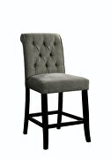 Gray/antique black rustic counter ht. chair by Furniture of America additional picture 2