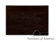 Dark walnut rustic counter ht. table by Furniture of America additional picture 3
