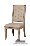 Natural rustic upholstered seat dining chair by Furniture of America additional picture 7