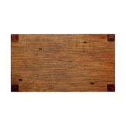Dark oak rustic natural wood family size table additional photo 5 of 10