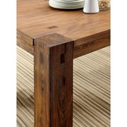 Dark oak rustic natural wood family size table by Furniture of America additional picture 6