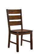 Walnut finish casual style industrial dining chair by Furniture of America additional picture 2