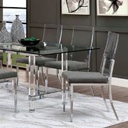 Acrylic / glass / metal modern dining table additional photo 2 of 6