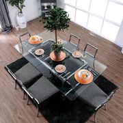 Acrylic / glass / metal modern dining table additional photo 4 of 6