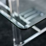 Acrylic / glass / metal modern dining table additional photo 5 of 6