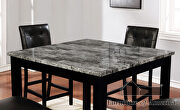 Gray/black contemporary 5 pc. counter ht. set by Furniture of America additional picture 3