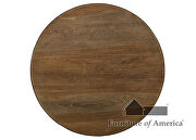 Natural wood grain seat and table top 5 pc. round table set by Furniture of America additional picture 2