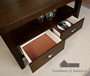 Brown cherry transitional counter ht. table by Furniture of America additional picture 4