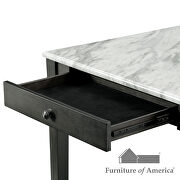 Faux marble top dining table w/ two pull-out drawers by Furniture of America additional picture 2