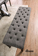 Antique black/gray rustic bench additional photo 2 of 3